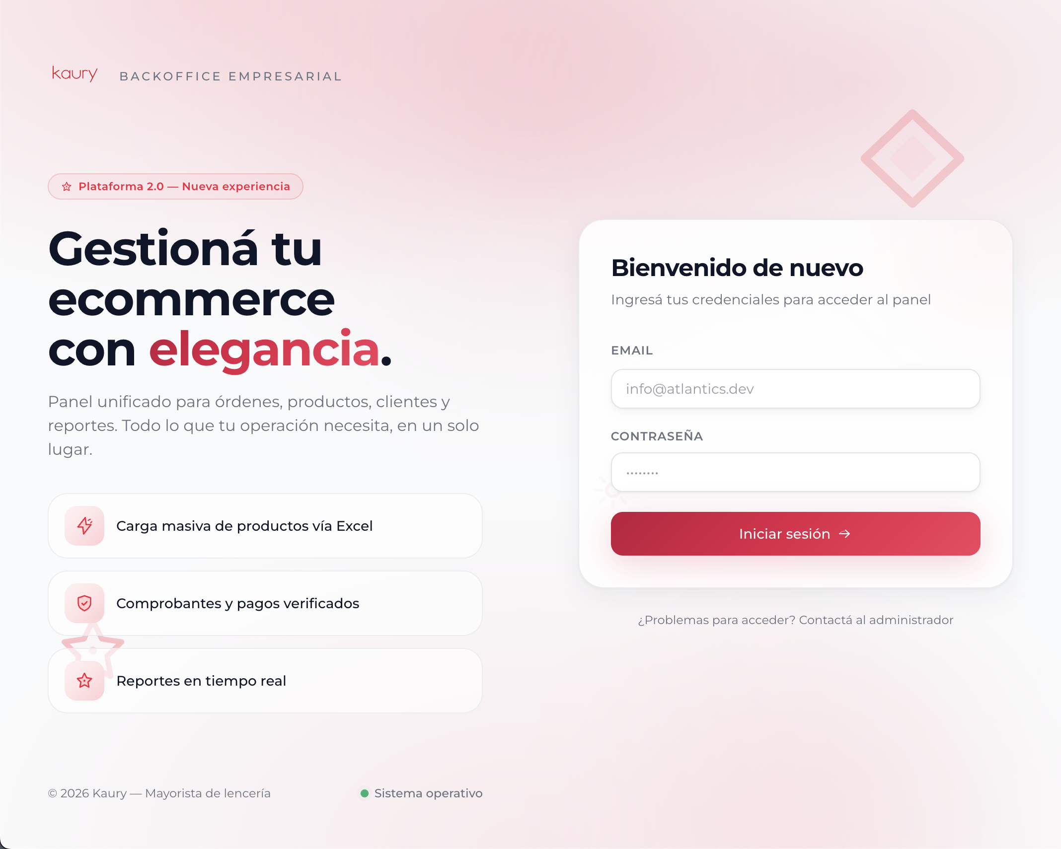 Kaury · E-commerce propio